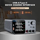 NANKADF DC Power Supply Adjustable 30V 10A with Encoder USB Fast Charge view 5