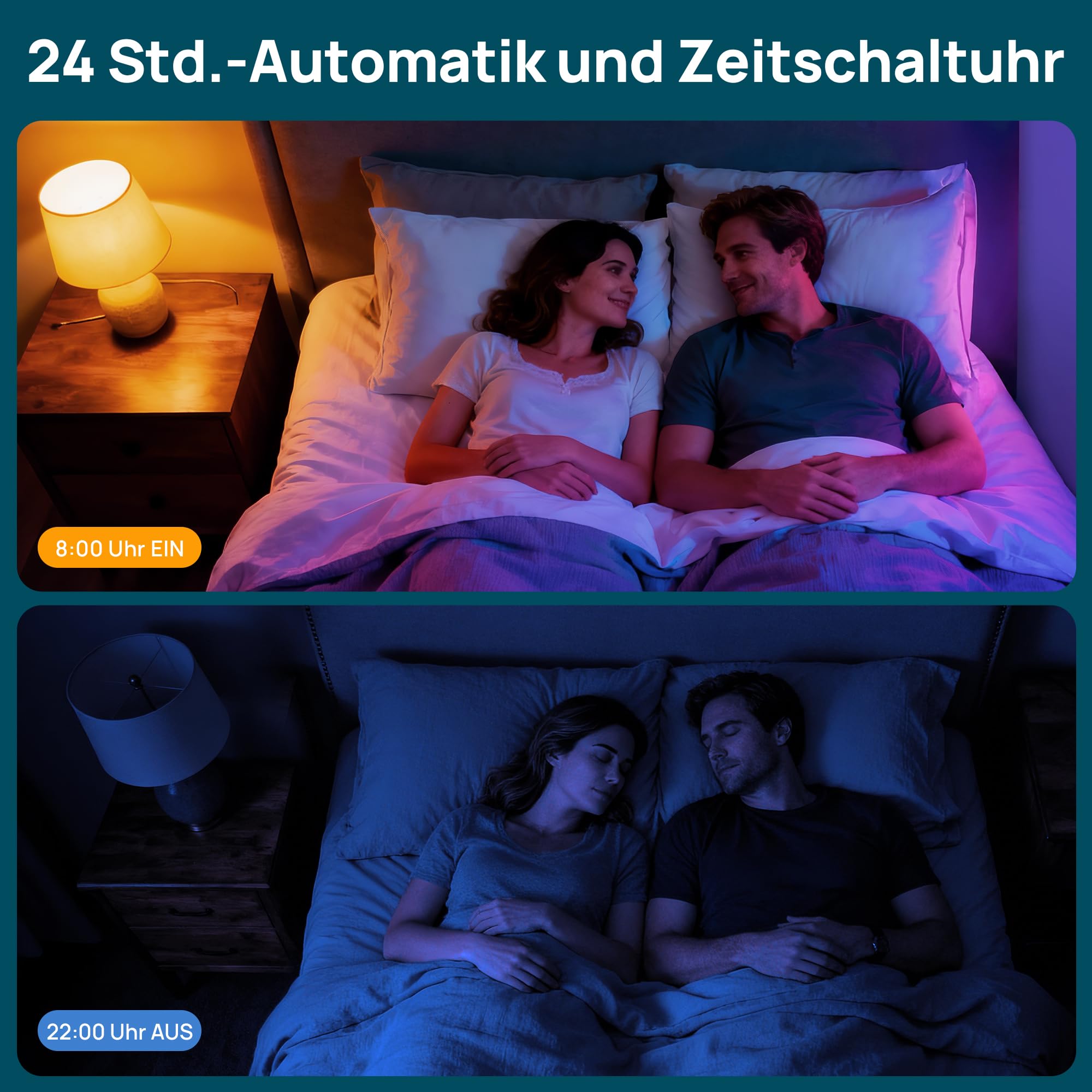 Linkind Matter E27 Smart LED Lampe 1600lm 14W, RGBTW & Weiß (1800-6500K), ersetzt 100W, 104 Szenen, 2,4GHz, kompatibel mit HomeKit/Alexa/Google/Siri/SmartThings, A67, 2er-Pack 6