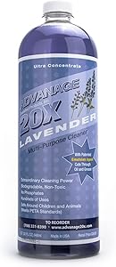 ADVANAGE the Wonder Cleaner 20X Multi-Purpose Ultra Concentrated Formula, Makes 20 Quarts, Eco Friendly, Child and Pet Safe, Non Toxic and Biodegradable, Lavender Scented, 32 fluid ounce One Quart