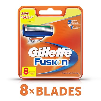 Gillette Fusion Manual Shaving Razor Blades - 8s Pack (Cartridge)