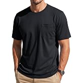 MAGNIVIT Men's Pocket T-Shirt Short Sleeve Cotton Casual Tee | Soft, midweight combed cotton, pill-resistant jersey fabric. Ideal for work or everyday wear