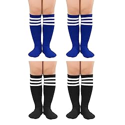 Zando 4 Pairs Blue & Black Knee High Socks - Kids