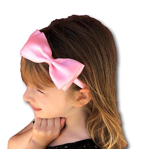 big pink bow headband
