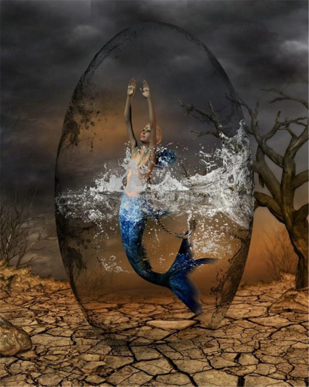 Diamond Embroidery Mermaid Diy 5d Diamond Painting Cross Stitch Mosaic Kit Home Decoration