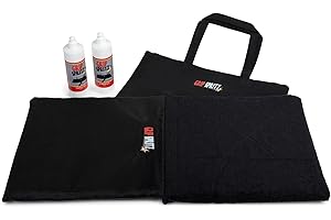 Grip Spritz - Basketball Courtside Shoe Traction Mat - Sticky Pad Alternative - Non-Slip Sneaker Board - Traction Pad with 64 Games & Practices of Solution & Tote Carrying Bag