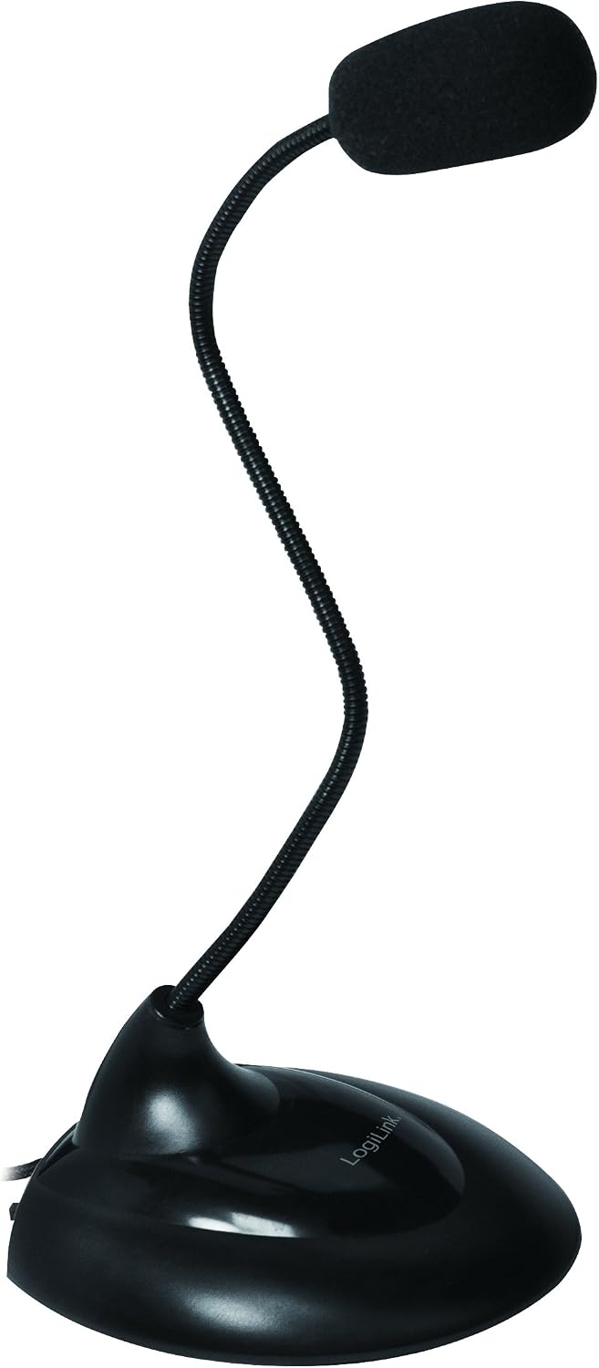 LogiLink Multimedia Microphone with Stand, black - Image 3