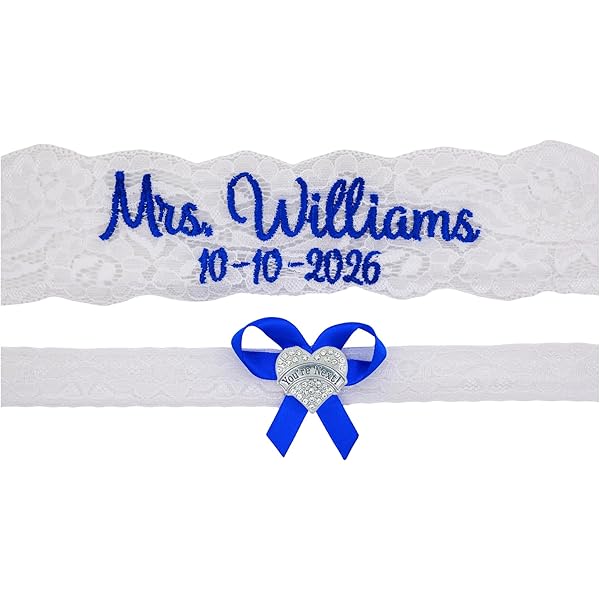 Liga De Novia Azul Claro - Encaje Elástico Para Pierna 40-60 Cm - Detalle Para Boda, Despedida De Soltera, Regalo Nupcial