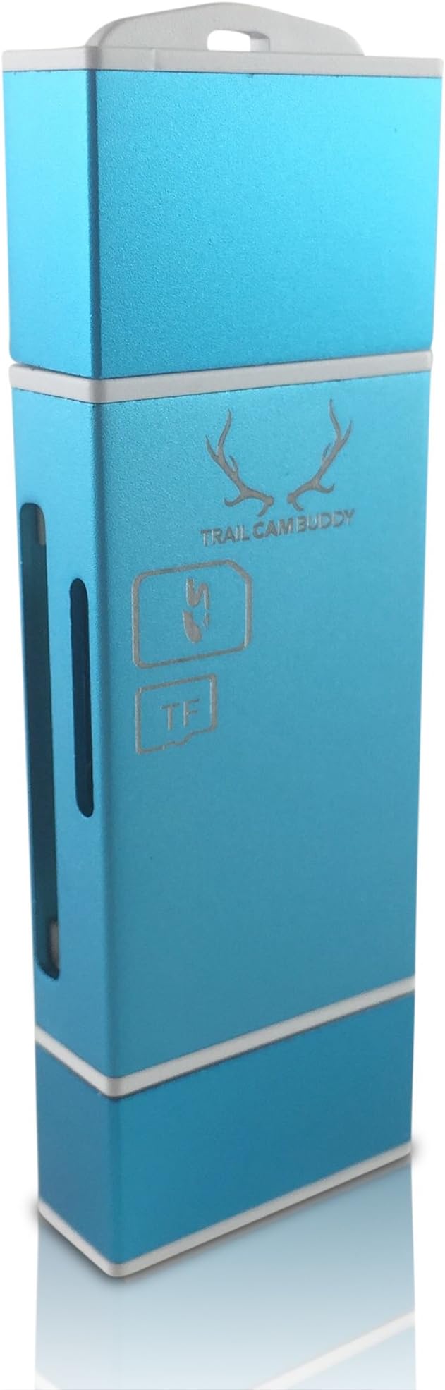 Trail Cam Buddy Game & Trail Camera SD Card Reader – Watch Deer, Wildgame & Night Vision Cams in Real-Time on Apple iPhone, iPad and iPod – Lightning Connector w/Extender Reads SD, SDHC, Micro SD