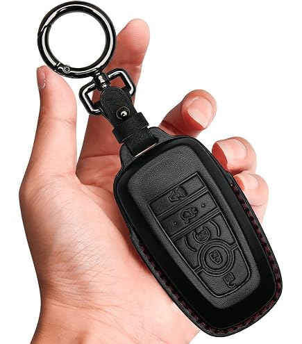 Real Carbon Fiber Key Fob Cover For Ford (F150, Mustang) & Lincoln (Navigator) Models