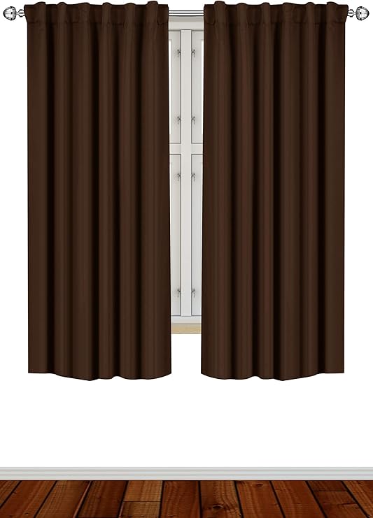 Amazon Com Utopia Bedding 2 Panels Blackout Curtains W52 X L63