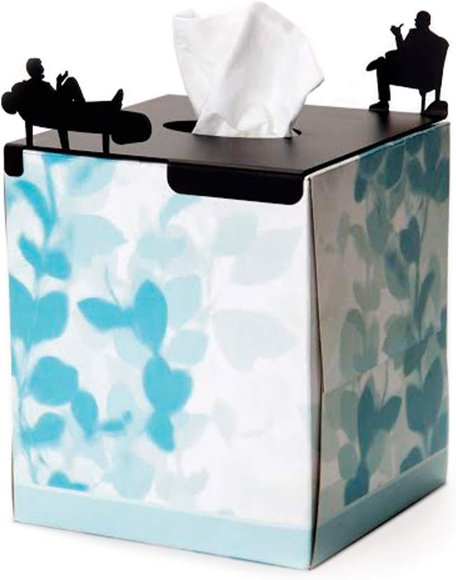 Tissue Box Cover Rectangular in His Treatment - Psychologist Gifts, Therapist Office Decor - Flat Box Tissue Holder