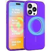 FELONY CASE for Apple iPhone 16 Pro Max Case - MagSafe Phone Case, Liquid Silicone, Vibrant Color with Anti-Scratch Microfiber Lining, Non-Slip Grip & 360° Shockproof Protection (Purple)