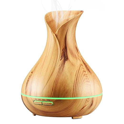 title=Diffusore di Aromi 400ml HOMASY Aromaterapi Diffusore di Oli Essenziali, ad