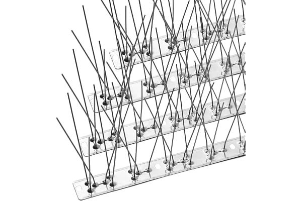 OFFO Bird Spikes with Stainless Steel Base, Durable Bird Repellent Spikes Arrow Pigeon Spikes Fence Kit for Deterring Small B