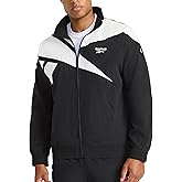 Reebok mens Track Jacket, Standard Fit, Lightweight Nylon Fabric