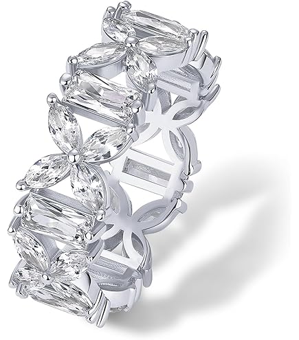 Amazon.com: hsiyyecg Intertwined Crossover Cubic Zirconia CZ