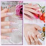 Phoenixy Poly Nail Gel Kit 8 Colors with 36W UV/LED Lamp Base Top Coat view 5