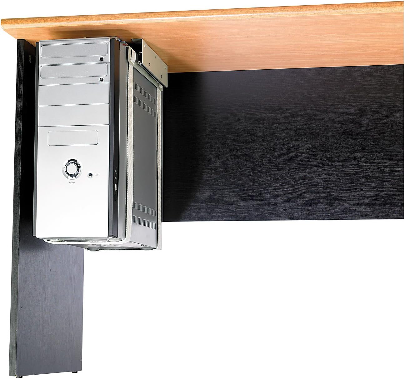 General Office Universal Tracks Bracket for PC Under Table Assembly Set