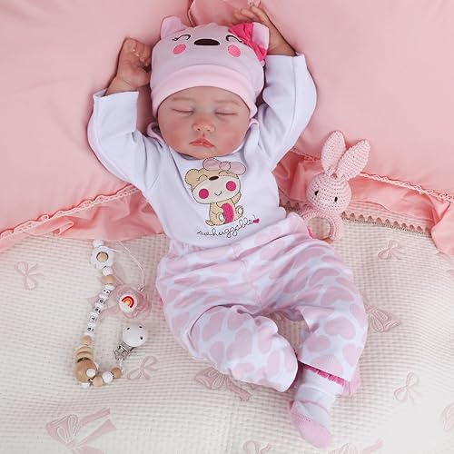 Kaydora Reborn Baby Dolls Girl 22 Inch Soft Cloth Body Newborn