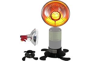 6500 BTU Portable Propane Tent Heater for Camping, Mini Camping Heater for Tents, Winter Fishing & Outdoor Use – Adjustable H