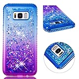 Tznzxm Galaxy S8+ Plus Case, New Glitter Flexible