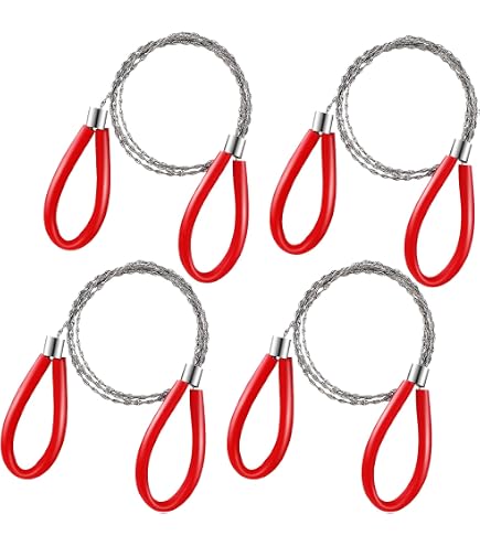 3 Sierras De Alambre De Acero Inoxidable - Kit De Supervivencia Para Camping, Caza Y Actividades Al Aire Libre, Multicolor