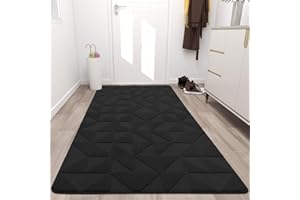 Kitinjoy Indoor Door Mat, 36" x 59", Non-Slip Absorbent Resist Dirt Entrance Mat, Washable Low-Profile Front Back Door Mat We