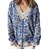 Akivide Women's Casual Floral and Animal Graphic Printed Oversized Sweatshirt 2025 Fall Trendy Long Sleeve Pullover Tops