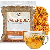 Herbalista - Premium Dried Calendula Flower Petals Tea (4 oz | 114g) | Wild Harvested Marigold for Loose Leaf Teas, Cocktail Infusions, Salves & Culinary Uses | 100% Natural, Edible & Fresh | Flores de Caléndula