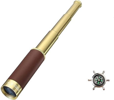 Amazon Co Jp Laupha 海賊望遠鏡 ビンテージ単眼鏡 25 30 伸縮自在 小型 携帯便利 子供の望遠鏡 コスプレー オモチャ カリブの海賊 カメラ