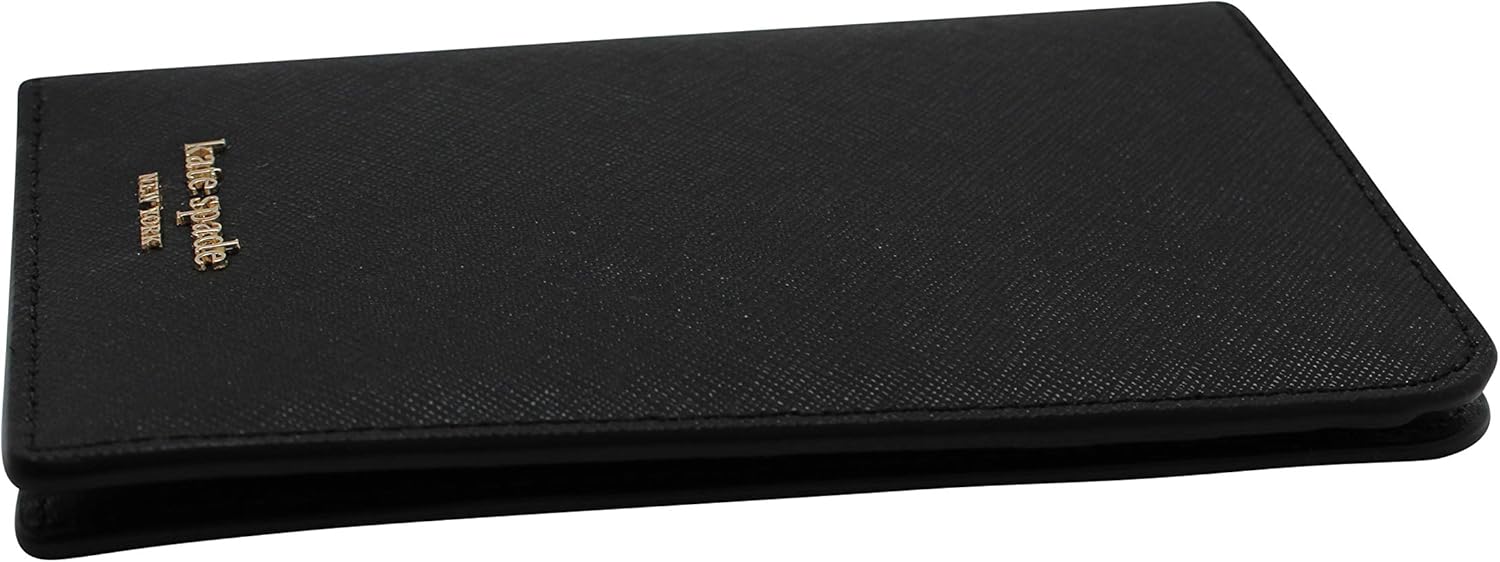  | Kate Spade New York Cameron Saffiano Leather Passport Holder Wallet Black | Passport Wallets