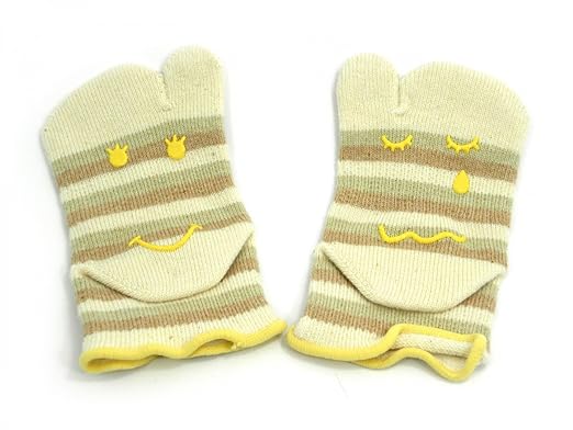 Knitido Baby Tabi, Zwei-Zehen-Socken für Kleinkinder, aus Bio-Baumwolle