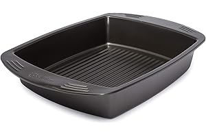 Ecolution Nonstick Roasting Pan, Carbon Steel with Premium Nonstick, Oven Safe to 450 F, Made without PFOA, Dishwasher Safe, 16-Inch x 12.75-Inch Interior, 21-Inch x 14-Inch Exterior
