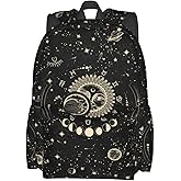 Droerfes Moon And Sun Backpack School Bag Lightweight Bookbag Laptop Travel Daypack For Kids Girls Boys Teens