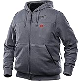 Milwaukee Hoodie M12 12V Lithium-Ion Heated Jacket Front and Back Heat Zones All Sizes and Colors - Battery Not Included - (Extra Large, Gray)