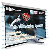 MIGO 150 Inch Pull Down Projector Screen, Grey