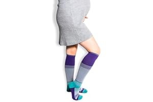 Maternity Compression Socks | Prevent Varicose Veins, Reduce Swelling, Graduated Form Fit for Pregnancy, Nursing and Travel