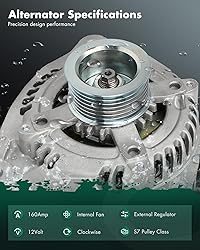 SCITOO Alternator for 11298N, 11298 Alternators Fit