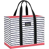 SCOUT Original Deano Tote Large - Durable Lightweight Open Top Beach, Pool & Lake Bag, Inside Zip Pocket, Folds Flat