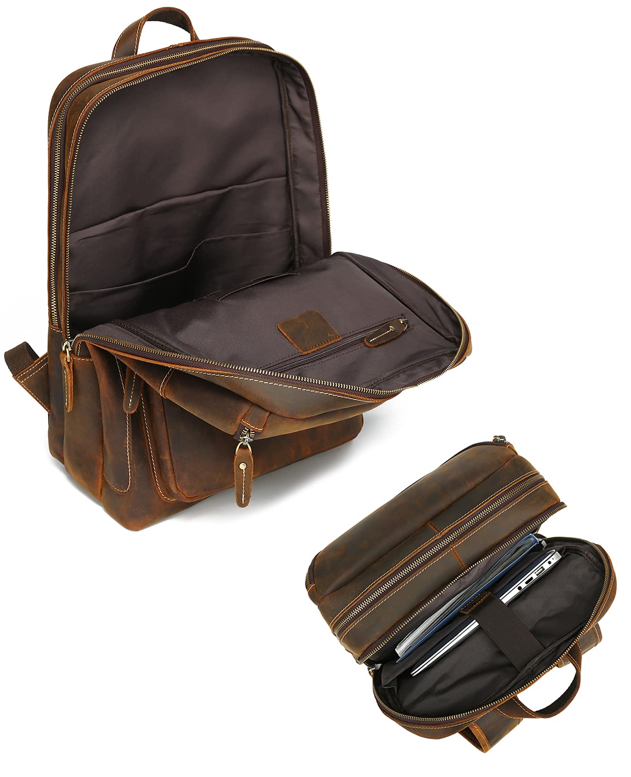 LANNSYNE Vintage Genuine Leather 16