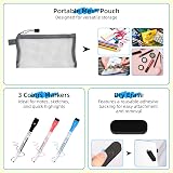 AGM A5 Mini Whiteboard Portable Dry Erase Board with 3 Markers and Pouch view 6