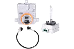 Slakerbe W003T21971 Xenon HID Ballast Headlight Control Unit with D3S Bulb Kit Compatible with Chrysler 300 2011-2021 3.6L 5.7L 6.4L, BAM92-143700 68170821AA LED Headlamp Bulb Ballast Control Unit