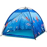 BLINWORLD Undersea World Kids Play Tent, Kids Play Tent Foldable Pop Up Indoor Outdoor Party Undersea World Playhouse Tent Toy for Boys Girls-47 * 47 * 41 (Blue)