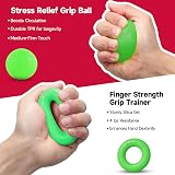 FitBeast Hand Grip Strengthener Workout Kit 5 Pack Light Green view 4