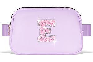 Uygafly Party Favors Bags for Kids 8-12 4-8,Party Gift Bags for Girls Teens,Party Accessories,Belt Bag Waist Packs Fanny Pack Crossbody Bags for Women Girls | Lavender,Initial E