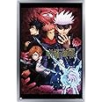 Trends International Jujutsu Kaisen - One Sheet Wall Poster, 22.4L x 14.7W, Silver Framed Version