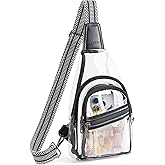 Mroede Clear Bag for Stadium Events Approved Clear Purses for Women Crossbody Transparent Bag Stadium Bags for Concert Sport