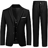 TAMIFLY Boys Formal Suit Set Kids 3 Piece Suit Jacket Vest Pants Set Toddler Ring Bearer Outfit Wedding Prom Tuxedo Suits