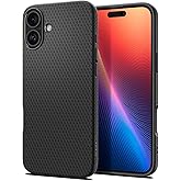 Spigen Liquid Air Designed for iPhone 16 Plus Case [NOT Compatible with MagSafe], [Military-Grade Protection] - Matte Black