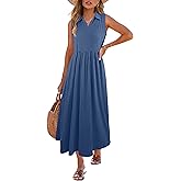 ANRABESS Womens Casual Dress Summer Sleeveless V Neck Sundress Aline Flowy Beach Maxi Dresses Travel 2026 Vacation Outfits